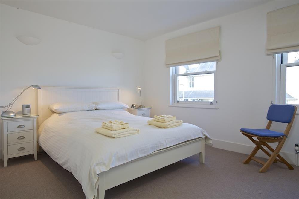 Master bedroom with King-size bed at 4 Blue View in , Salcombe