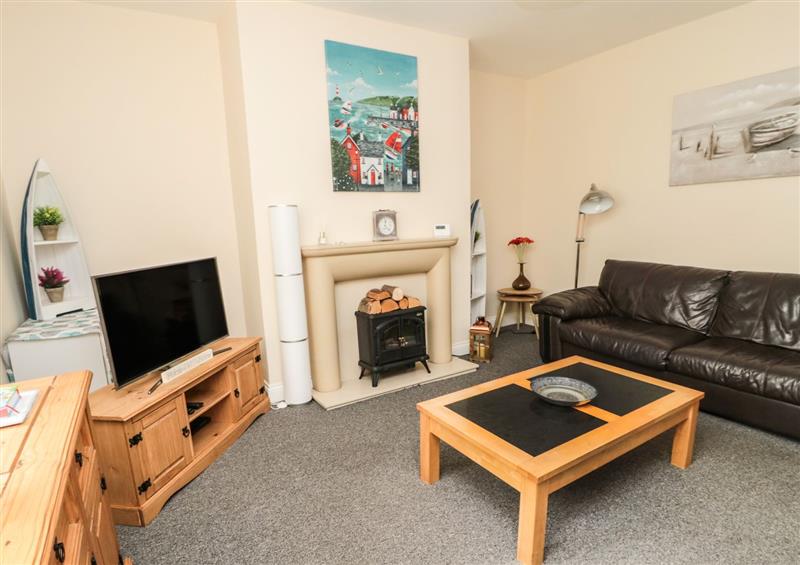 The living area at 4 Byron Street, Amble