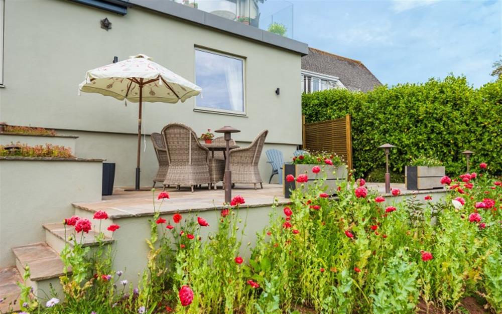 Another view of the terrace at 4 Chantry Hill in Slapton