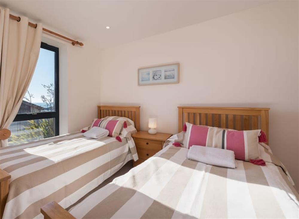 Twin bedroom at 4 Coastguards in Salcombe & South Hams, South Devon