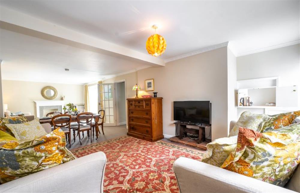 A light, airy and spacious sitting room at 4 Cross Street, Holt