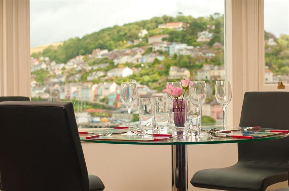 Wonderful views over the River Dart from the lounge at 4 Dartview in South Town, Dartmouth