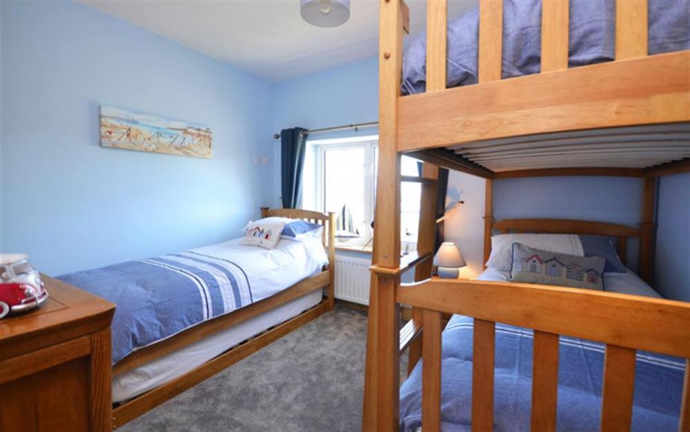 The bunk and single room (sleeps 3) at 4 Florence Cottages in Torcross