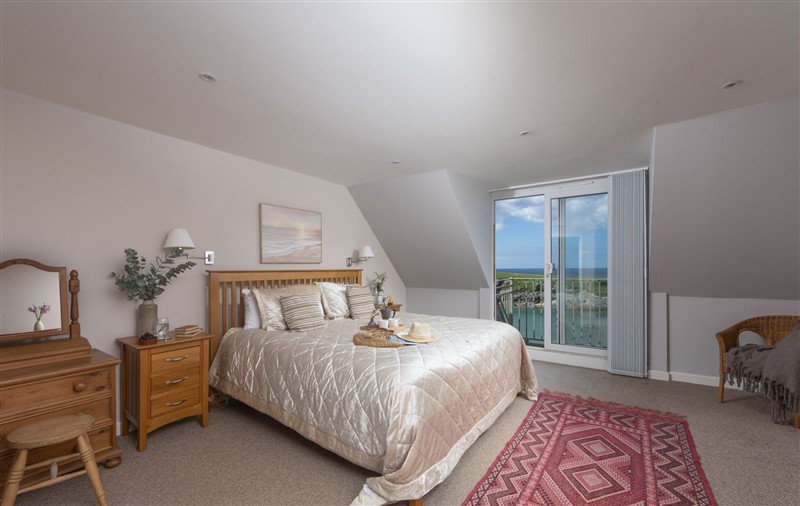 Bedroom at 4 Glendorgal Sands, Cornwall