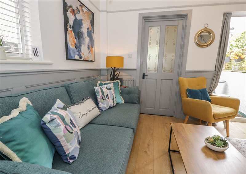 The living room at 4 Haven Villas, Conwy