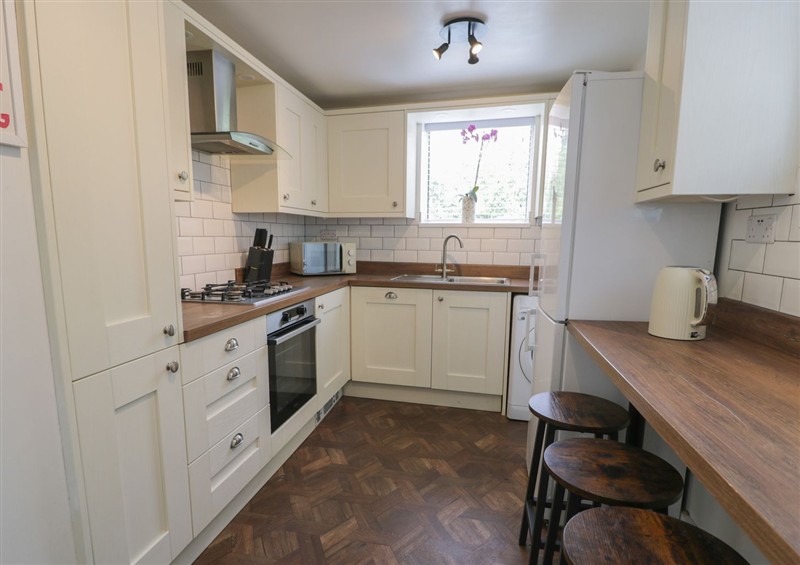 This is the kitchen at 4 Haven Villas, Conwy