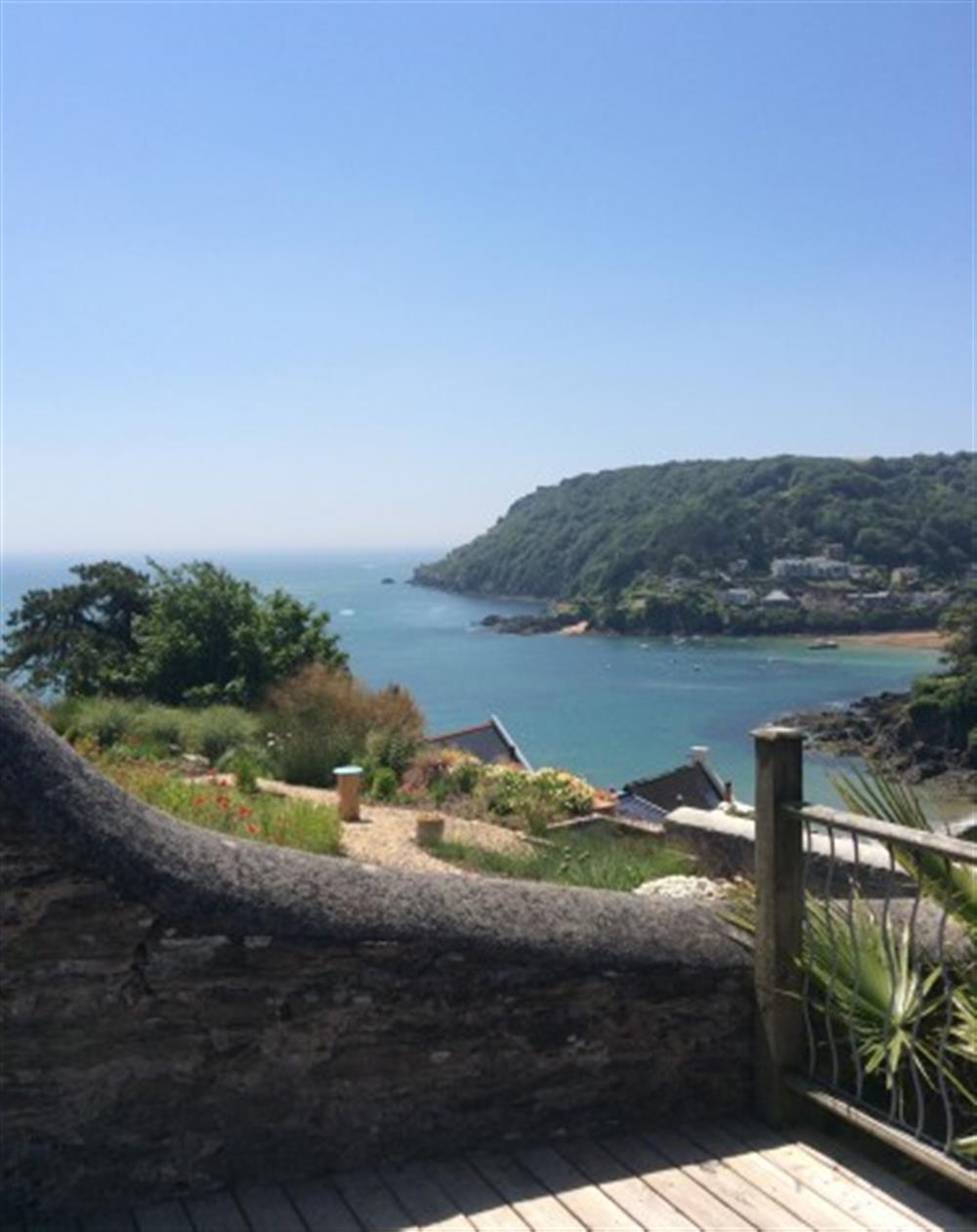 The view from the deck at 4 Hazeldene in Salcombe