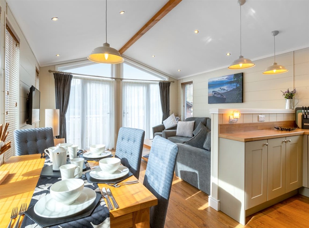 Kitchen/diner at 4 Lakeside Lodge in Windermere and Troutbeck Bridge, Cumbria