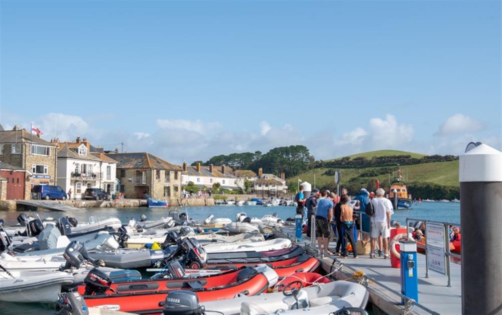 Salcombe is a popular boating town