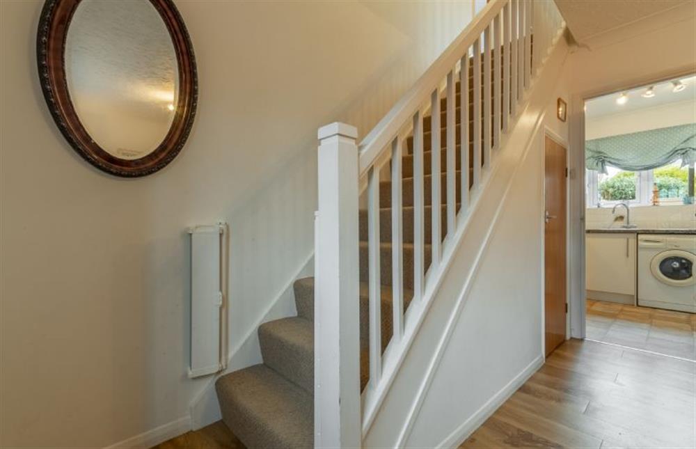 Ground floor: Stairs to the first floor at 4 Langford Cottages, Ringstead near Hunstanton