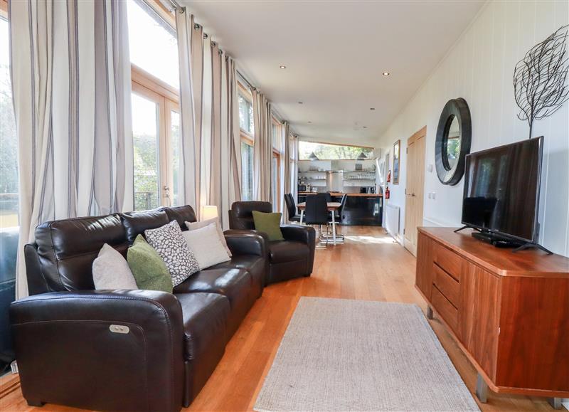 Relax in the living area at 4 Millers Island, Lanreath