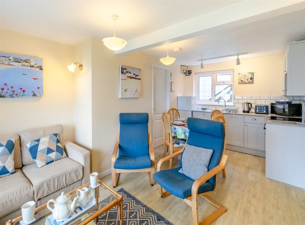 Open plan living space at 4 Mount Brioni in Torpoint, Cornwall