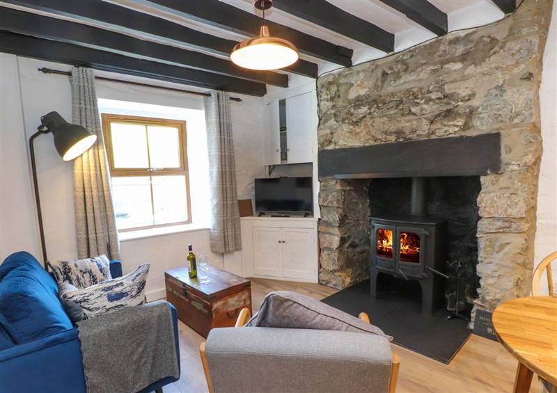 The living room at 4 Old Tanrhiw, Beddgelert