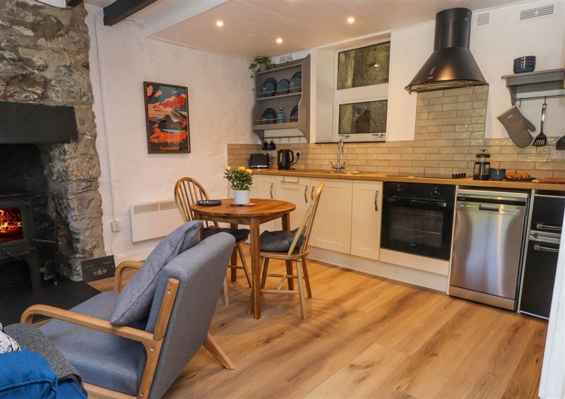 This is the kitchen at 4 Old Tanrhiw, Beddgelert