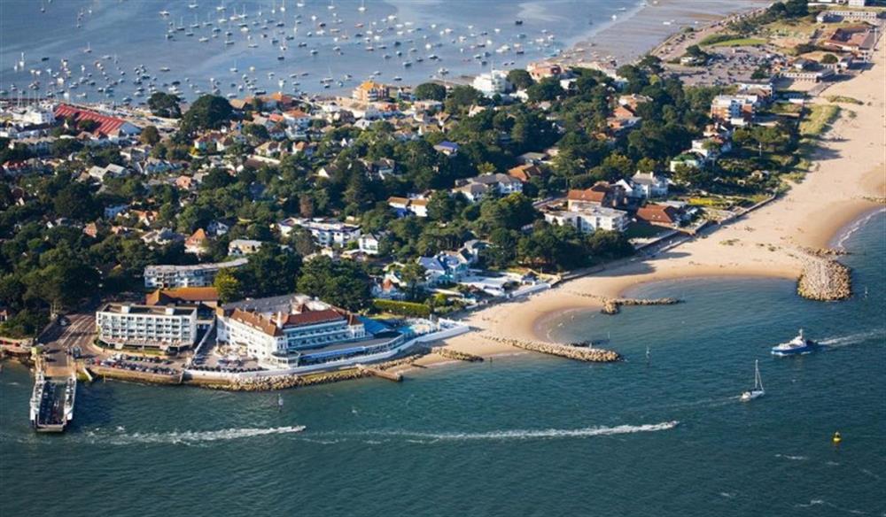 Aerial view of the Penninsula at 4 Red Sails in Sandbanks