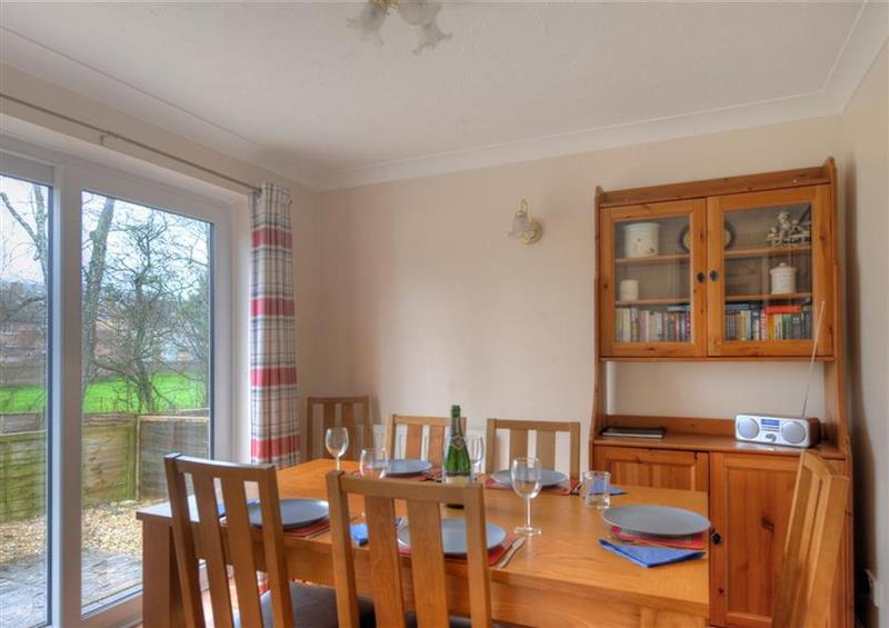 The dining area at 4 Riverside Cottages, Charmouth
