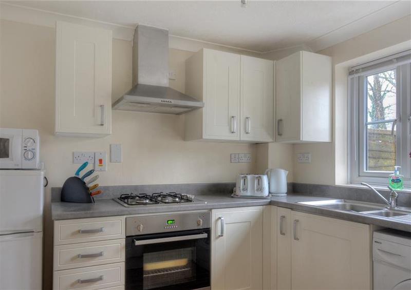The kitchen at 4 Riverside Cottages, Charmouth