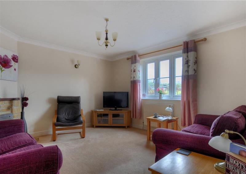 The living area at 4 Riverside Cottages, Charmouth