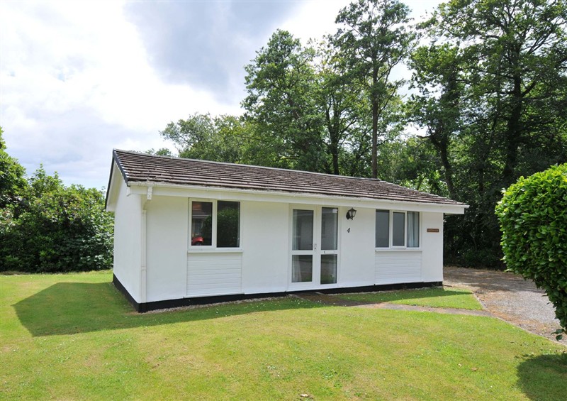 This is the garden at 4 Rosecraddoc Lodge Holiday Bungalows, Liskeard