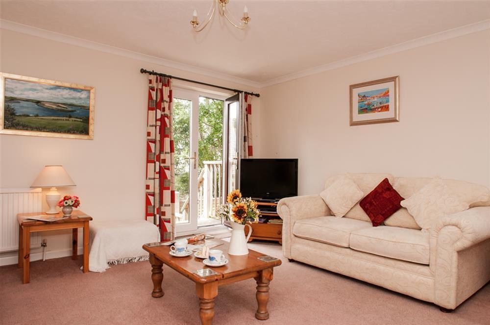 The comfortably furnished living area at 4 Rosemount Court in , Salcombe
