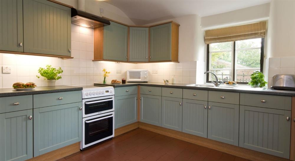 The kitchen at 4 Stable Yard Cottage in Chesterfield, Derbyshire