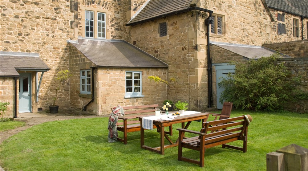 The outdoor eating area (photo 2) at 4 Stable Yard Cottage in Chesterfield, Derbyshire