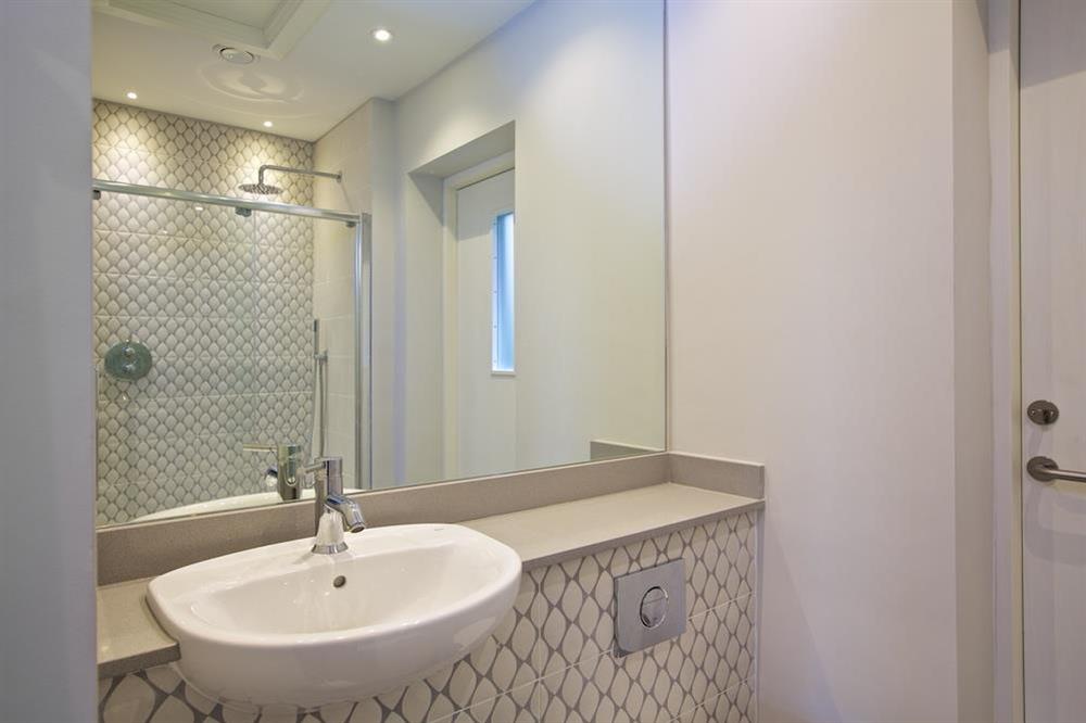 Shower room (ground floor) at 4 The Drive, Hillfield Village in , Hillfield, Dartmouth