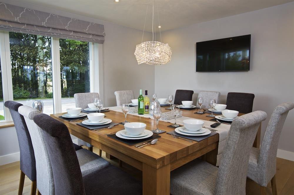 Spacious dining area seating ten guests comfortably at 4 The Drive, Hillfield Village in , Hillfield, Dartmouth