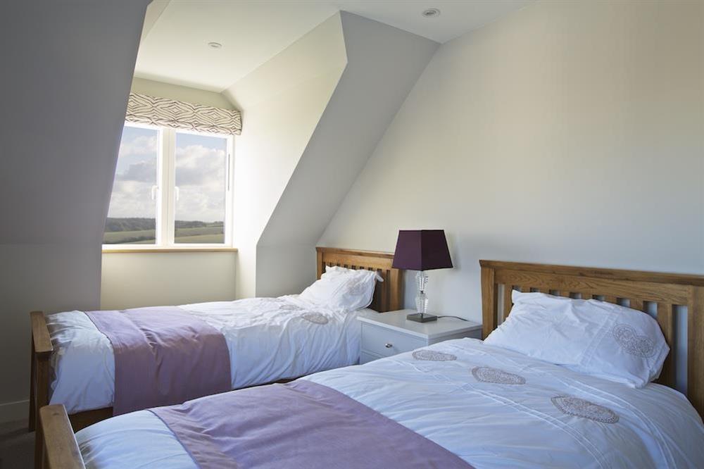 Twin bedroom on the top floor at 4 The Drive, Hillfield Village in , Hillfield, Dartmouth