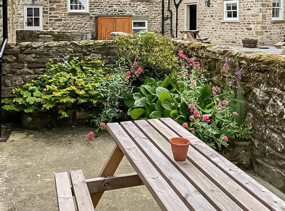 Sitting-out-area at 4 The Reading Rooms in Barningham, near Barnard Castle, North Yorkshire