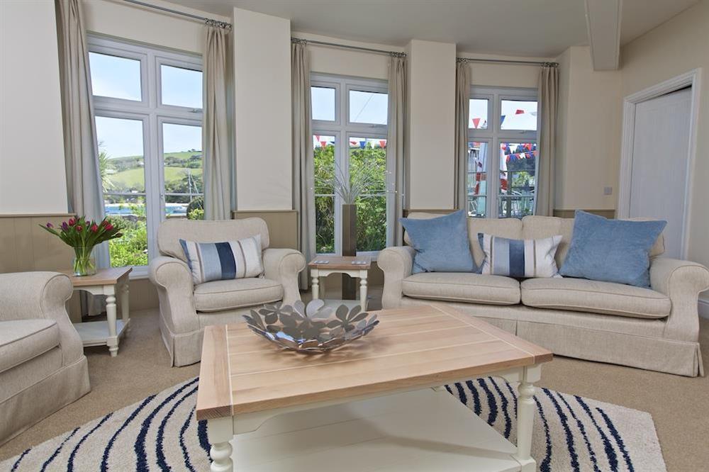 Very comfortable lounge area with estuary views (photo 2) at 4 The Salcombe in , Salcombe