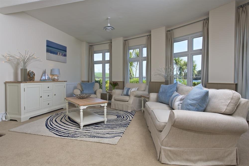 Very comfortable lounge area with estuary views at 4 The Salcombe in , Salcombe