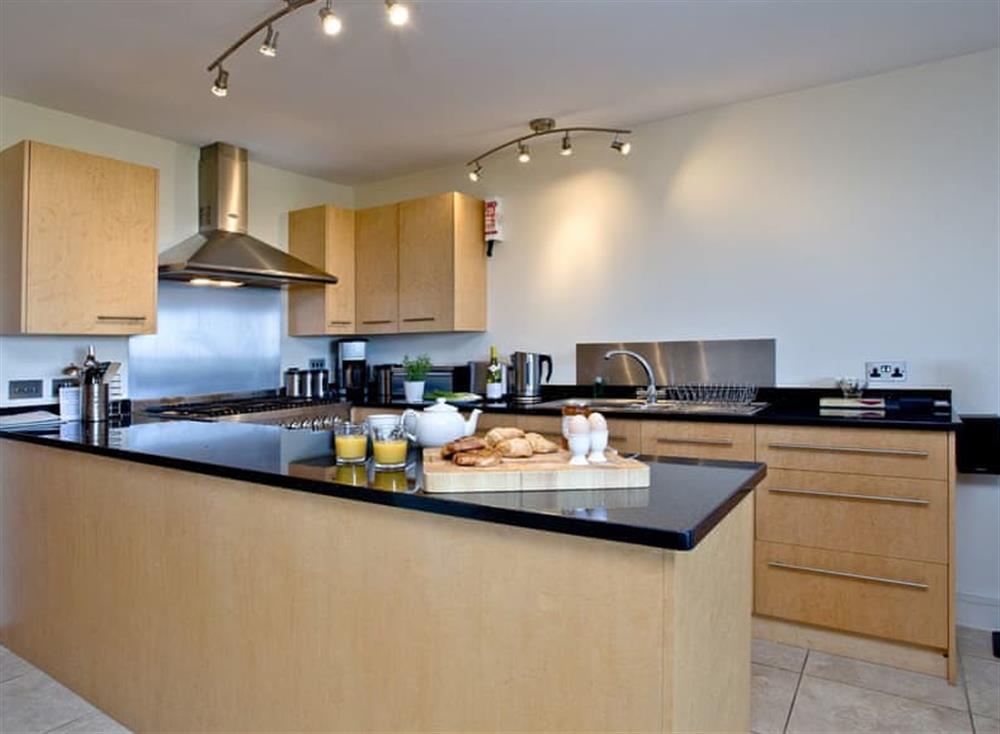 Kitchen at 4 The Vista in Newquay, North Cornwall