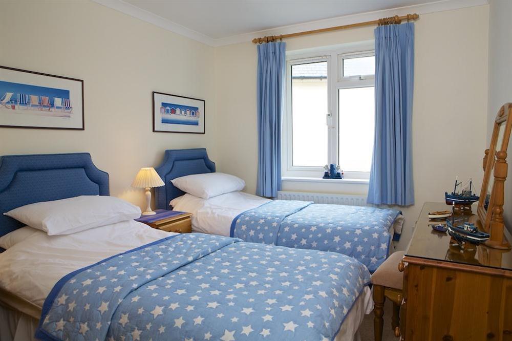 Twin Bedroom at 4 Thurlestone Rock Apartments in Thurlestone Sands, Kingsbridge