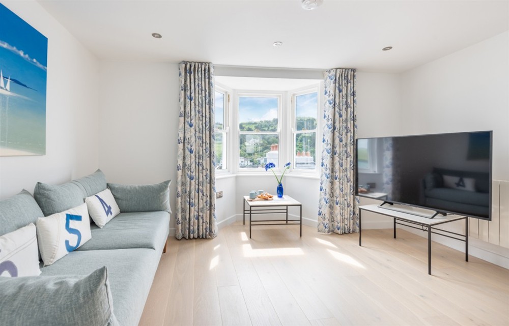 Enjoy the living room at 40 Fore Street in Salcombe