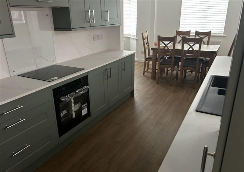 The kitchen at 40 Gloddaeth View, Penrhyn Bay