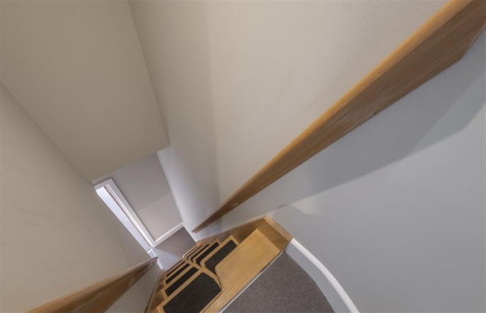 The steep quality of this final staircase makes the property unsuitable for children under 12