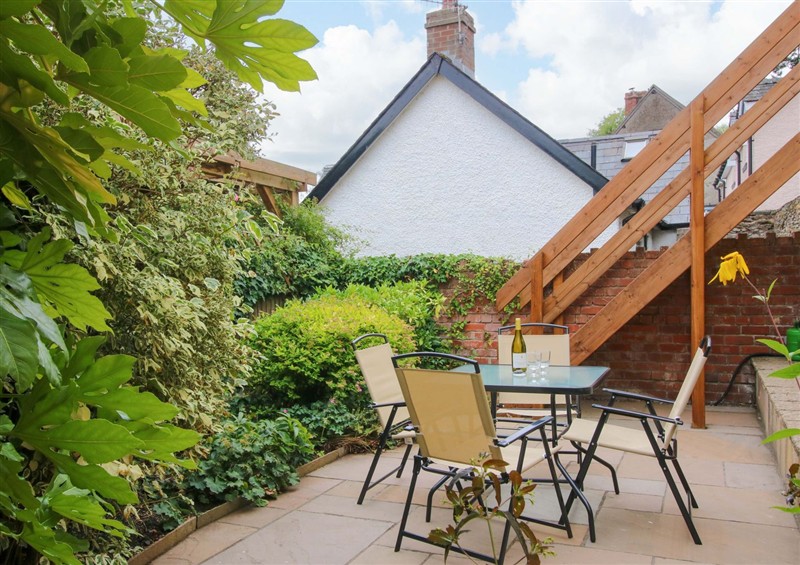 This is the garden at 41 High Street, Bishops Castle