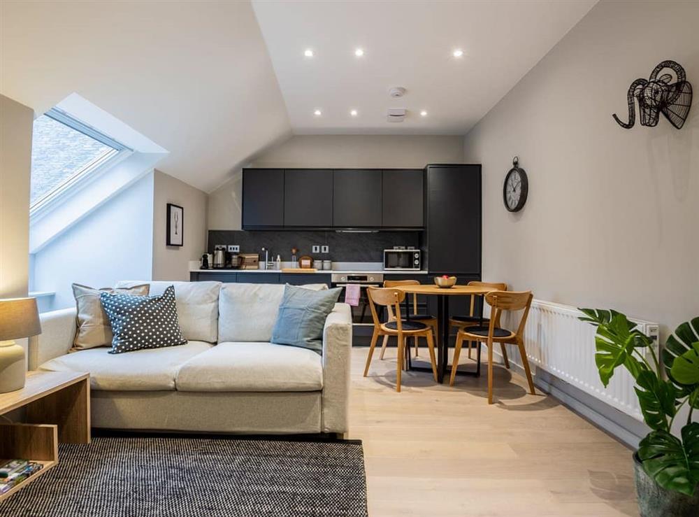 Open plan living space at 42 Ironworks in Ulverston, Cumbria