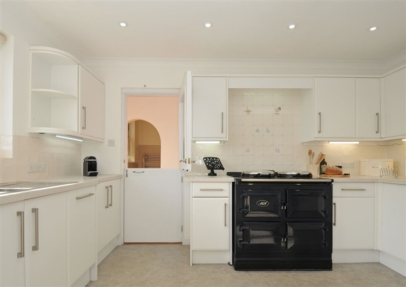 The kitchen at 42 Little Trelyn, Rock