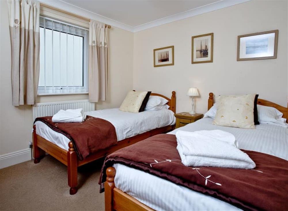Twin bedroom at 42 Moorings Reach in , Brixham
