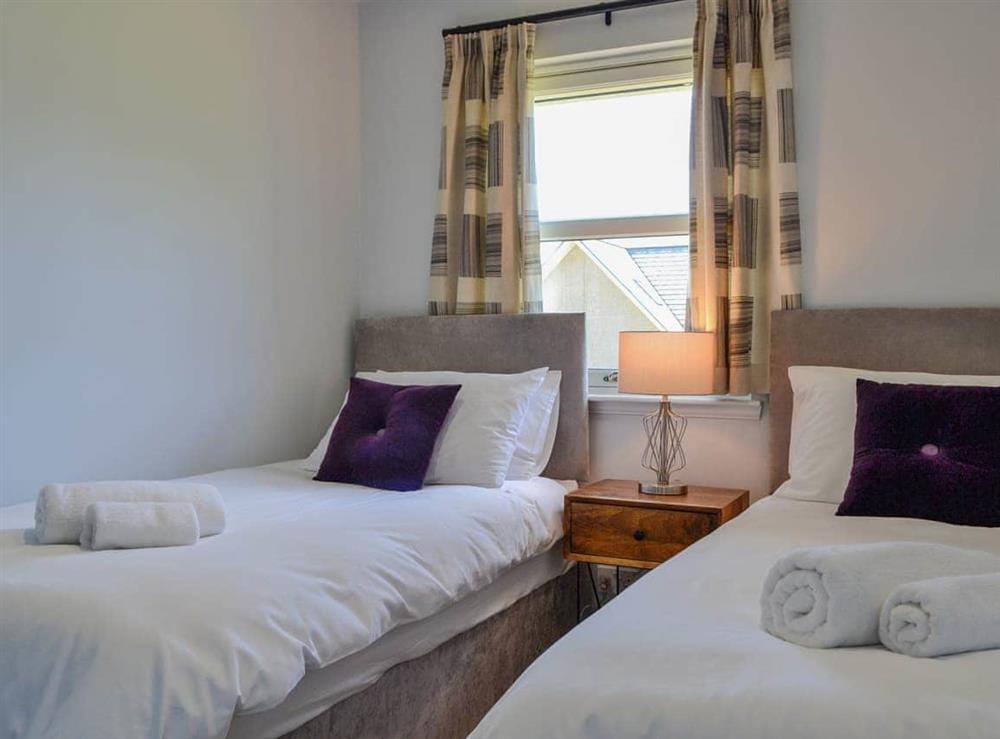 Twin bedroom at 43 Queens Court in Banchory, Aberdeenshire