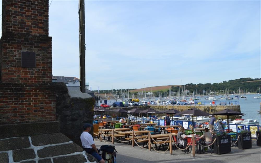 The King's Pipe by the harbour in Falmouth, where the customs men used to burn all the smugglers' contraband tobacco! at 44 Upper Stables in Maenporth