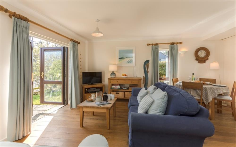 The open planned lounge & dining area is bright and airy with lots of lovely features. at 44 Upper Stables in Maenporth