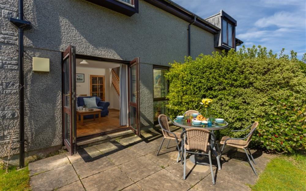 You'll have a lovely outdoor space, quite secluded and perfect for alfresco dining! at 44 Upper Stables in Maenporth
