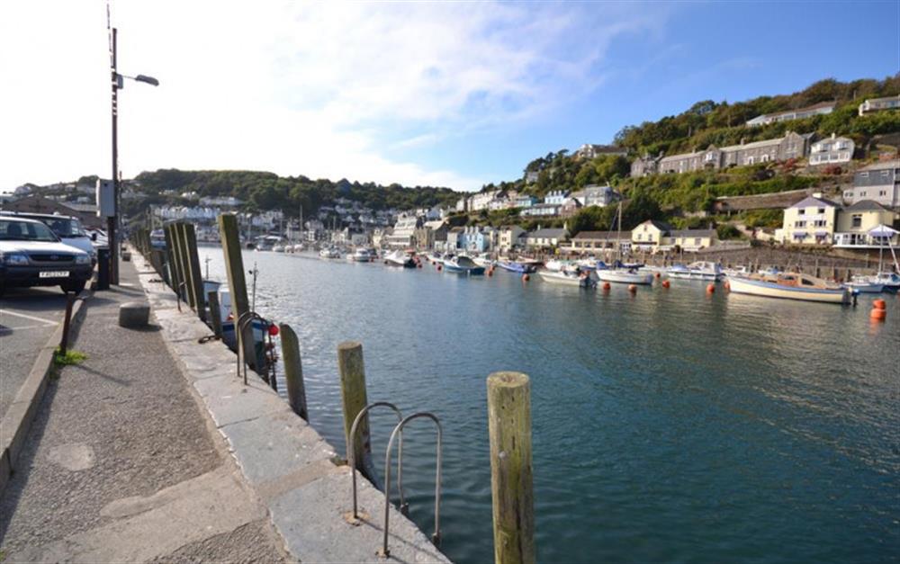 Looe harbour close by