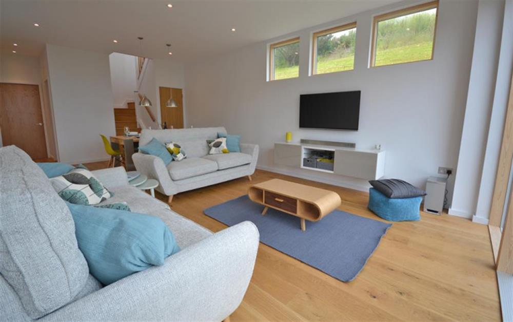 The super open plan living area at 45 Talland in Talland Bay