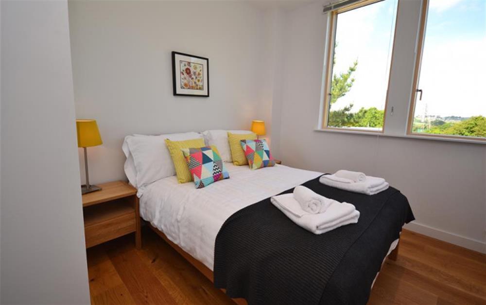 The comfortable double bedroom. at 47 Talland in Looe