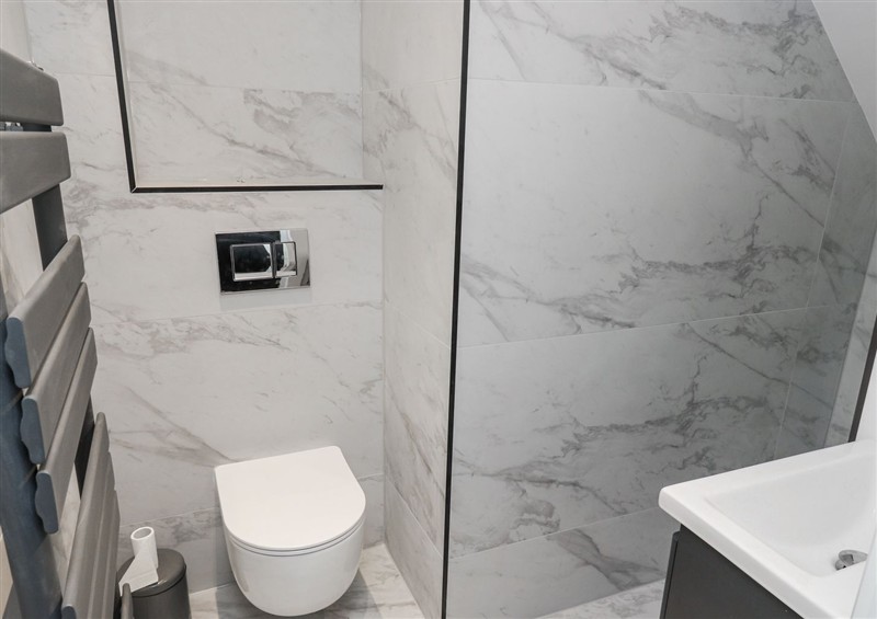 The bathroom at 489 New Hey Road, Huddersfield