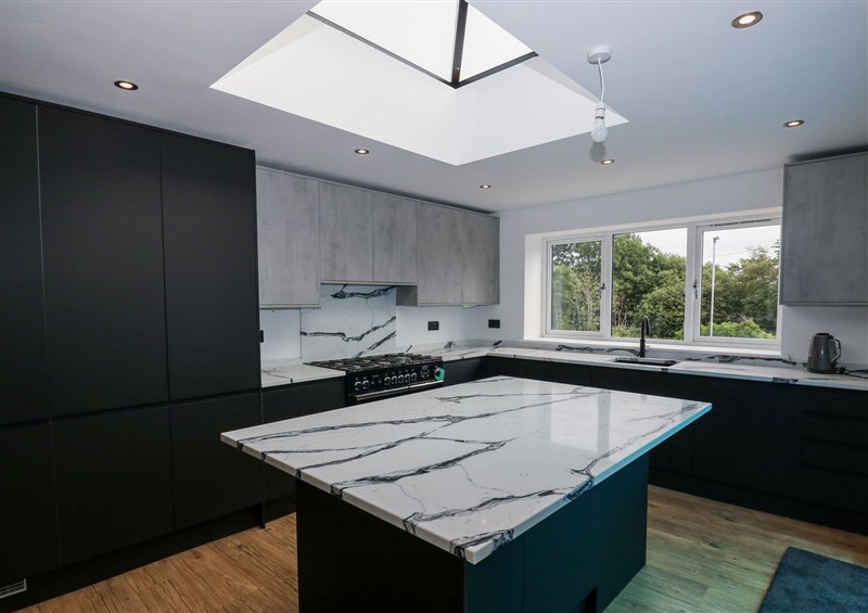 This is the kitchen at 489 New Hey Road, Huddersfield